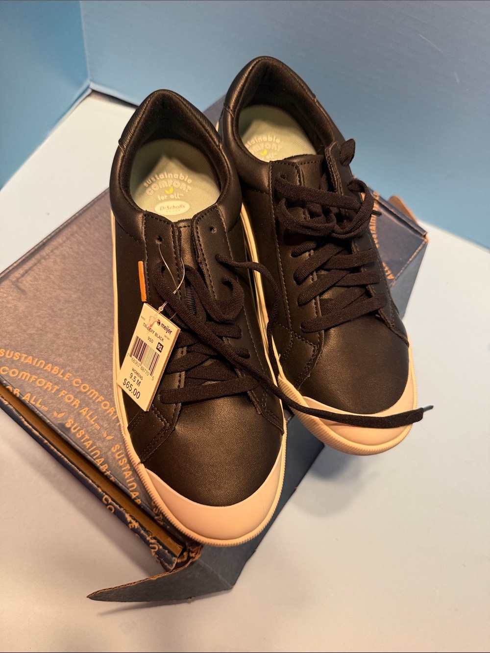Dr. Scholl's Black and White Women's Sneakers NIB
